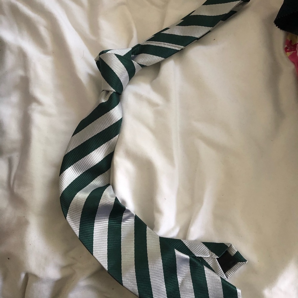 Collegiate or hogwarts striped tie
